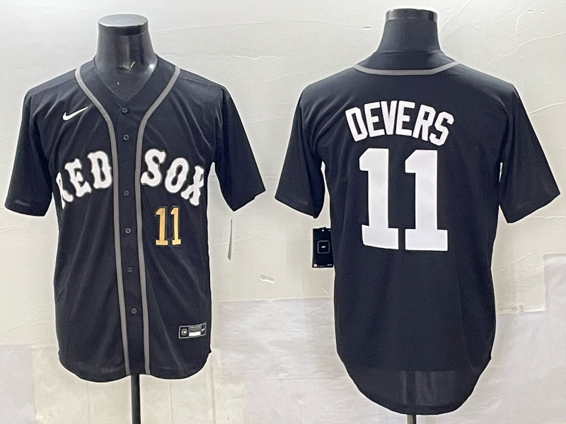 Men Boston Red Sox #11 Devers black 2025 Nike MLB Jersey 004->boston red sox->MLB Jersey